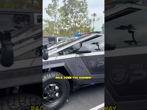 World’s First Cybertruck Police Car! 😱 #shorts