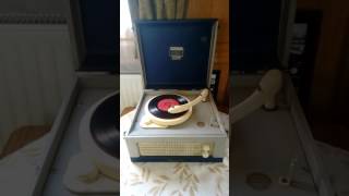 1957 Dansette Junior Playing Bill Haley Two Hound Dogs