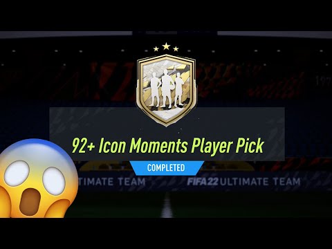 NEW 92+ ICON MOMENTS PLAYER PICK SBC COMPLETE! FIFA 22 ULTIMATE TEAM