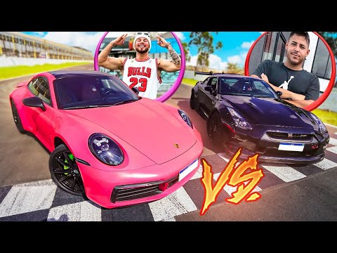RAACHA - PORSCHE 911 vs GTR R35 !! * Renatoooo vc é um …..