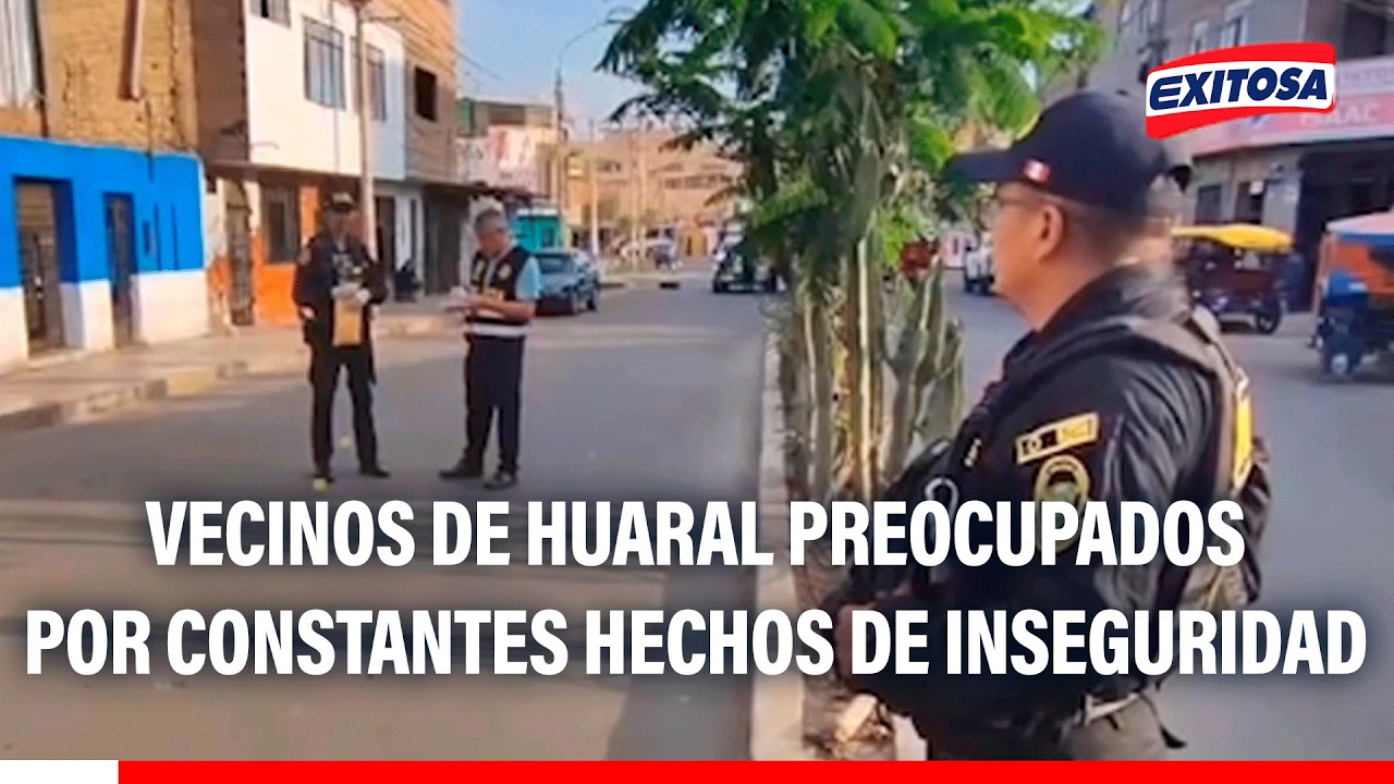 🔴🔵 En un solo día en diferentes puntos de Huaral, ocurrieron hechos de inseguridad