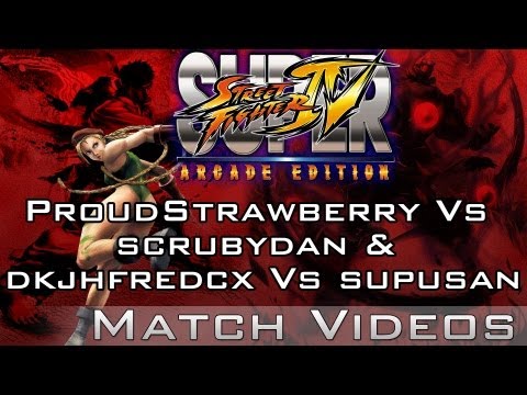 SSF4 AE 2012 ProudStrawberry (Gouken) Vs Scrubydan (Sagat) & Dkjhfredcx (Honda) Vs Supusan (Dee Jay)