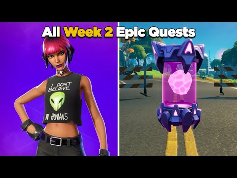 Fortnite All Week 2 Epic Quests Guide & Alien Artifact Locations