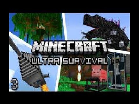 Minecraft: Ultra Modded-Survival Ep. 3: STUPID ARMLESS SKELETONS!