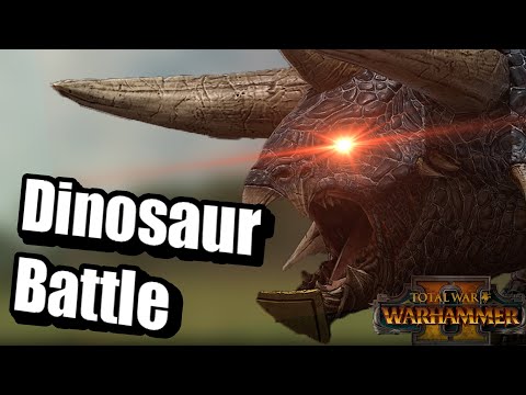 Top 1 Lizardmen Dinosaur Battle in Total war Warhammer