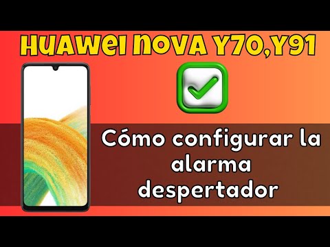 Cómo configurar la alarma despertador en Huawei Nova Y70, Y91 - alarma repetitiva