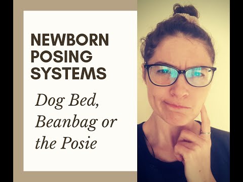 What posing systems to use in newborn photography: Dog Bed, Beanbag or Posie