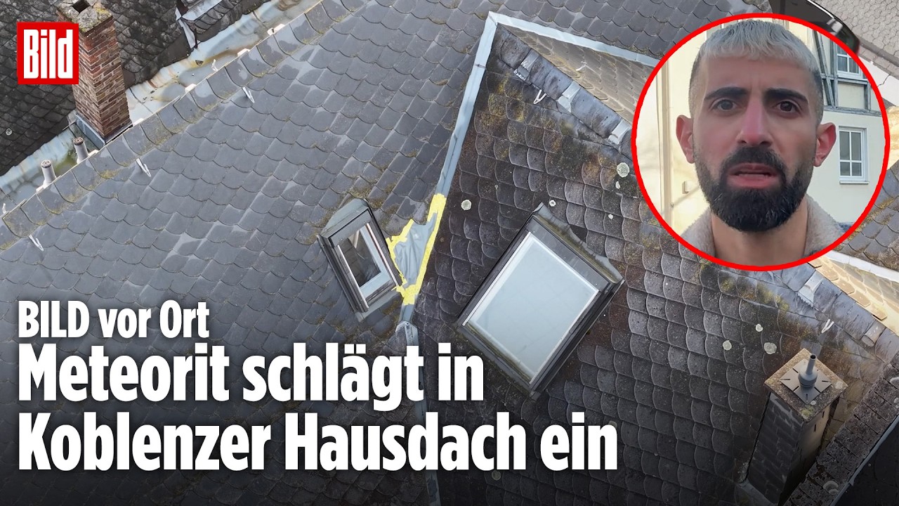 BILD vor Ort in Koblenz: Hier schlug der Meteorit ein