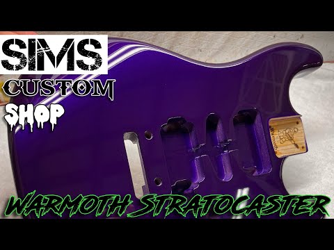 Warmoth Stratocaster guitar - Dodge Viper Stryker Purple paint by Sims Custom Shop
