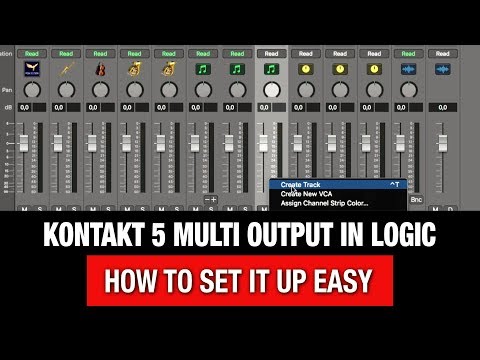 Multi Output in Logic Pro X  with Kontakt 5 (Quick Tutorial) Video