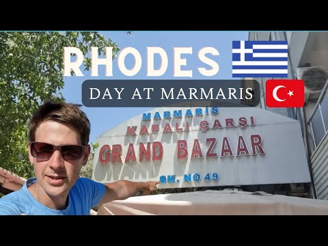 Rhodes Greece vlog - Marmaris Turkey 2023 - Day trip walking tour