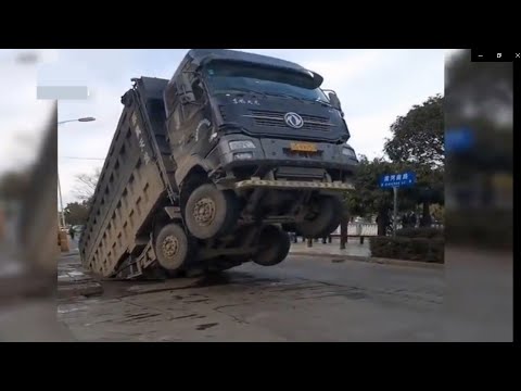 10 Extreme Dangerous Idiots Dump Truck Operator Skill - Biggest Heavy Equipment Machines Working