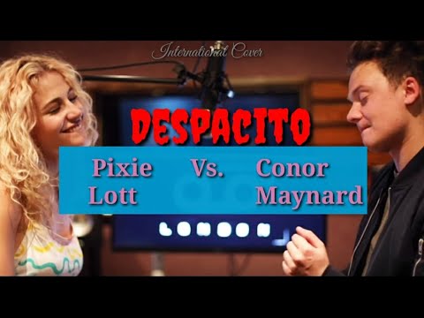 Despacito (MASHUP) - Conor Maynard SING OFF vs Pixie Lott (Lyrics)