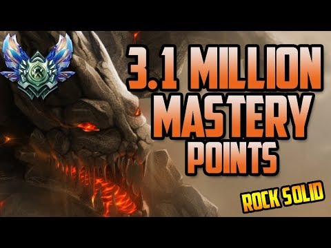 DIAMOND KR Support Malphite 3,100,000 MASTERY POINTS- Spectate Highest Mastery Points on Malphite