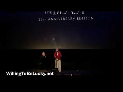 , title : 'Dame Angela Lansbury sings Beauty and the Beast at the 25th Anniversary Screening'