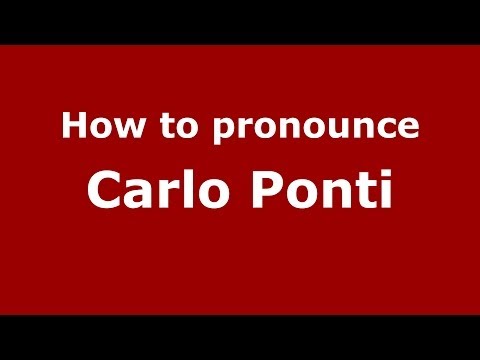 How to pronounce Carlo Ponti (Italian/Italy) - PronounceNames.com
