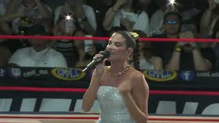 CMLL uploaded the fixed audio version with the crowd singing Me Muero with Natalia Jimenez to Mistico at Arena Mexico!!!