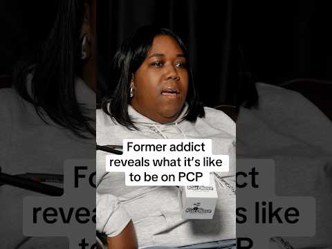 She reveals the TRUTH about PCP 😳 #addiction #omg