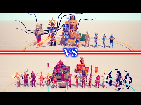 NEW EGYPT Team vs LEGACY Team - Totally Accurate Battle Simulator TABS