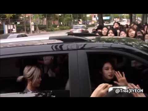 [FanCam] T-ARA 20141005 Inkigayo Way to work and after work