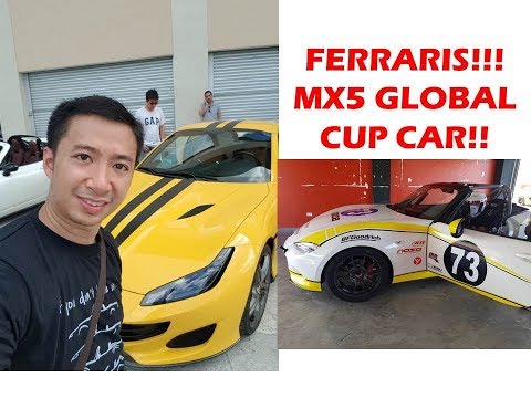 Ferraris and an  MX5 Global Cup Car!!