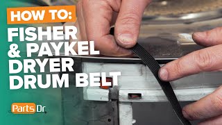 How to replace Fisher & Paykel dryer drum belt part # 395048