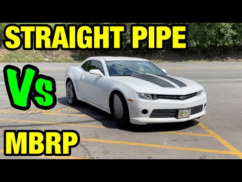 Chevy Camaro 3.6L V6: MBRP CAT-BACK Vs STRAIGHT PIPE!