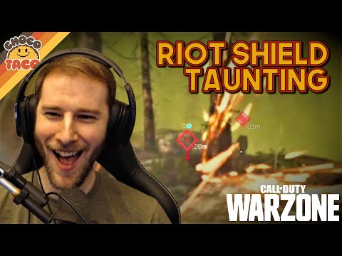 Riot Shield Taunting ft. Boom - chocoTaco COD Warzone Duos Gameplay