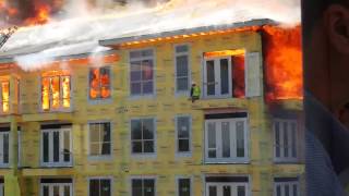 LUCKIEST MAN ALIVE! Builder almost burnt to death in huge fire!