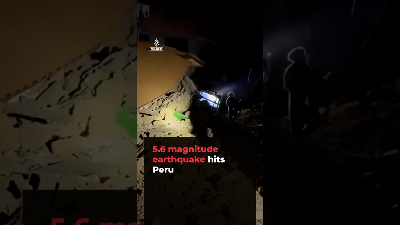 Video: Raw audio captures response to 5.6 quake near Sicuani, Peru