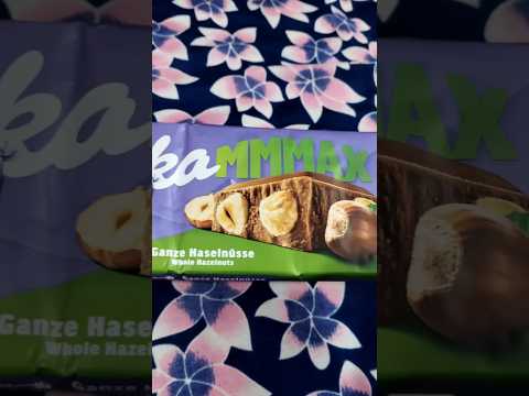 Opening Milka Ganze Hazelnüsse Whole Hazelnut 🍫 #viralvideo#chocolate #shorts