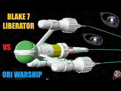 The BLAKE 7 Liberator VS Ori Warship - Stargate SG1 - Star Trek Starship Battles