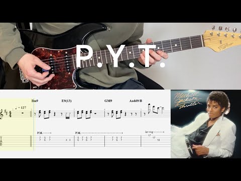 Michael Jackson - P.Y.T. (guitar cover with tabs & chords)