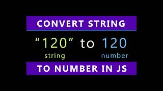 JavaScript Convert String To Number (js)