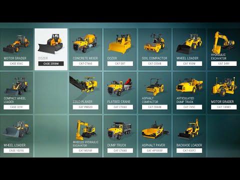 All Vehicles (currently) in the New Construction Simulator 2022