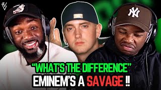 EMINEM'S A SAVAGE!! Dr. Dre, Xzibit &amp; Eminem - What's The Difference | CLASSIC AOTM REACTION