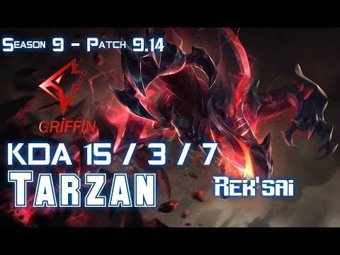 GRF Tarzan REK'SAI vs EVELYNN Jungle - Patch 9.14 KR Ranked