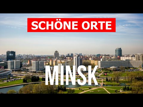 Reise in die Stadt Minsk, Weißrussland | Urlaub, Tourismus, Arten, Orte, Touren | Drohne 4k Video