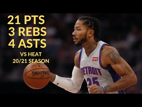 Derrick Rose 21 Pts 4 Asts 3 Rebs Highlights vs Miami Heat | NBA 20/21 Season