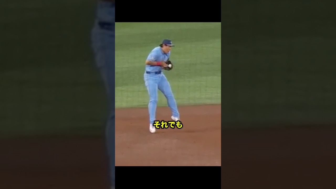 ボールがお腹に直撃して審判に心配される岡本がヤバすぎる！！#メジャー　#野球　#岡本和真