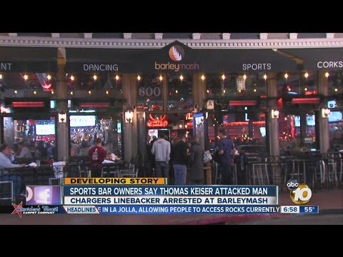 Owners of barleymash say Chargers player attacked employee