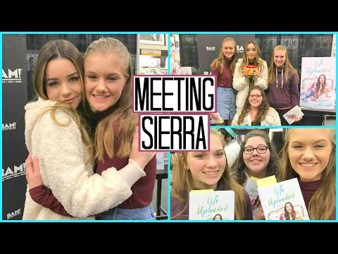 MEETING AND VLOGGING WITH SIERRA FURTADO! Life Uploaded Book Tour! Video