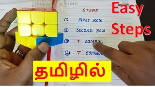 How to solve 3 by 3 Rubiks cube in Tamil  Version 