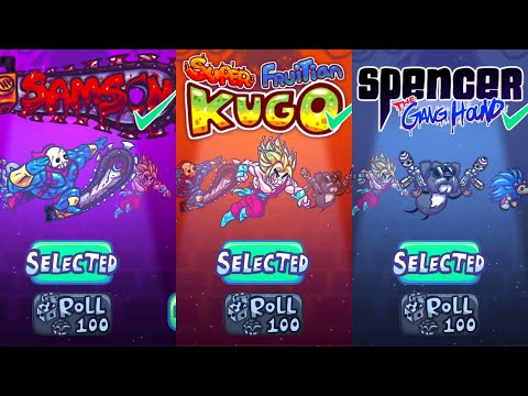 Super Toss The Turtle #12 Samson, Super Fruitiian Kugo, Spencer