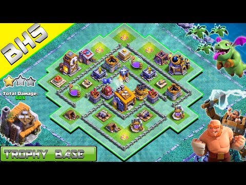 NEW Clash of Clans BH5 Base 2018 | Builder Hall 5 Base [DEFNSE] | Anti Boxer Giant, Anti Baby Dragon