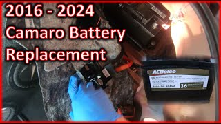 2016-2024 Camaro Battery Replacement Removal & Installation