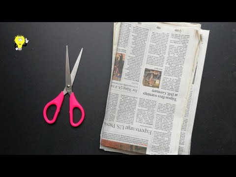 Wall Hanging Craft Ideas Easy - Newspaper Craft Wall Decoration - Best Out Of Waste Material