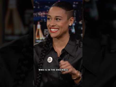 #ArianaDeBose went to a secret #Prince party with her #Hamilton castmates! #FallonTonight