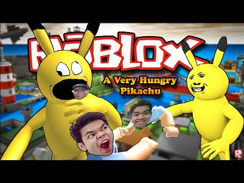 Roblox Giant Pikachu Attack A Very Hungry Pikachu - 