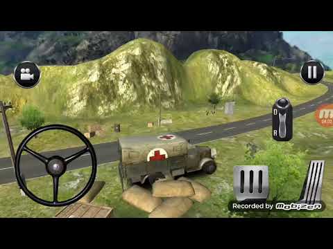Playing Army truck drivers off road